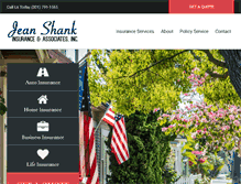 Tablet Screenshot of jeanshankinsurance.com